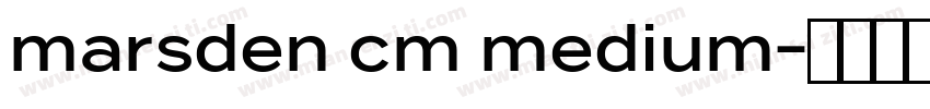 marsden cm medium字体转换